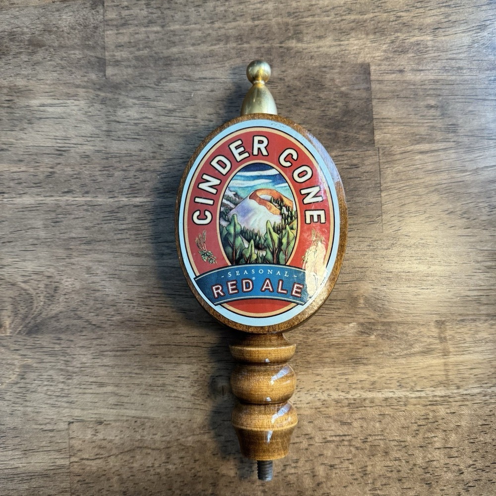 Cinder Cone Red Ale Beer Tap Handle Wood Deschutes Brewery Bend Oregon